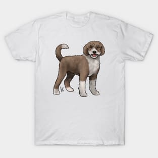 Dog - Portuguese Water Dog - Brown and White T-Shirt